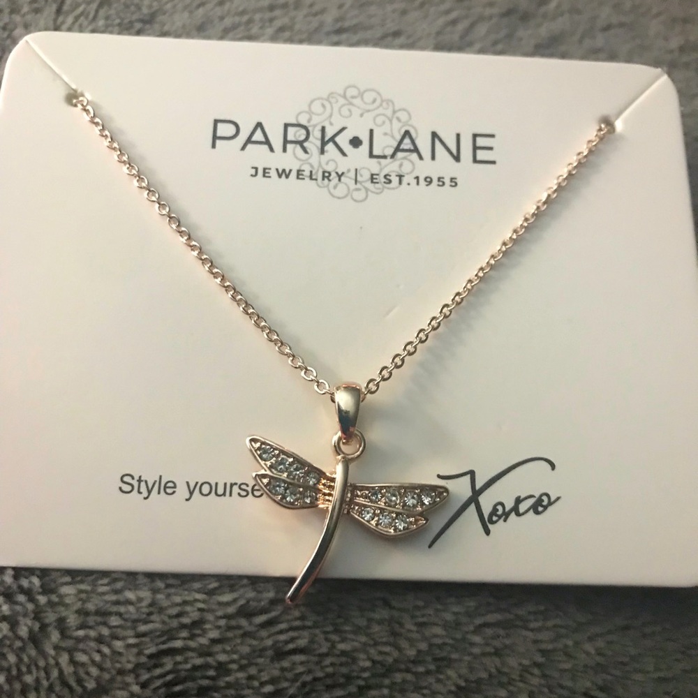Park Lane Illuminate Necklace Dragonfly